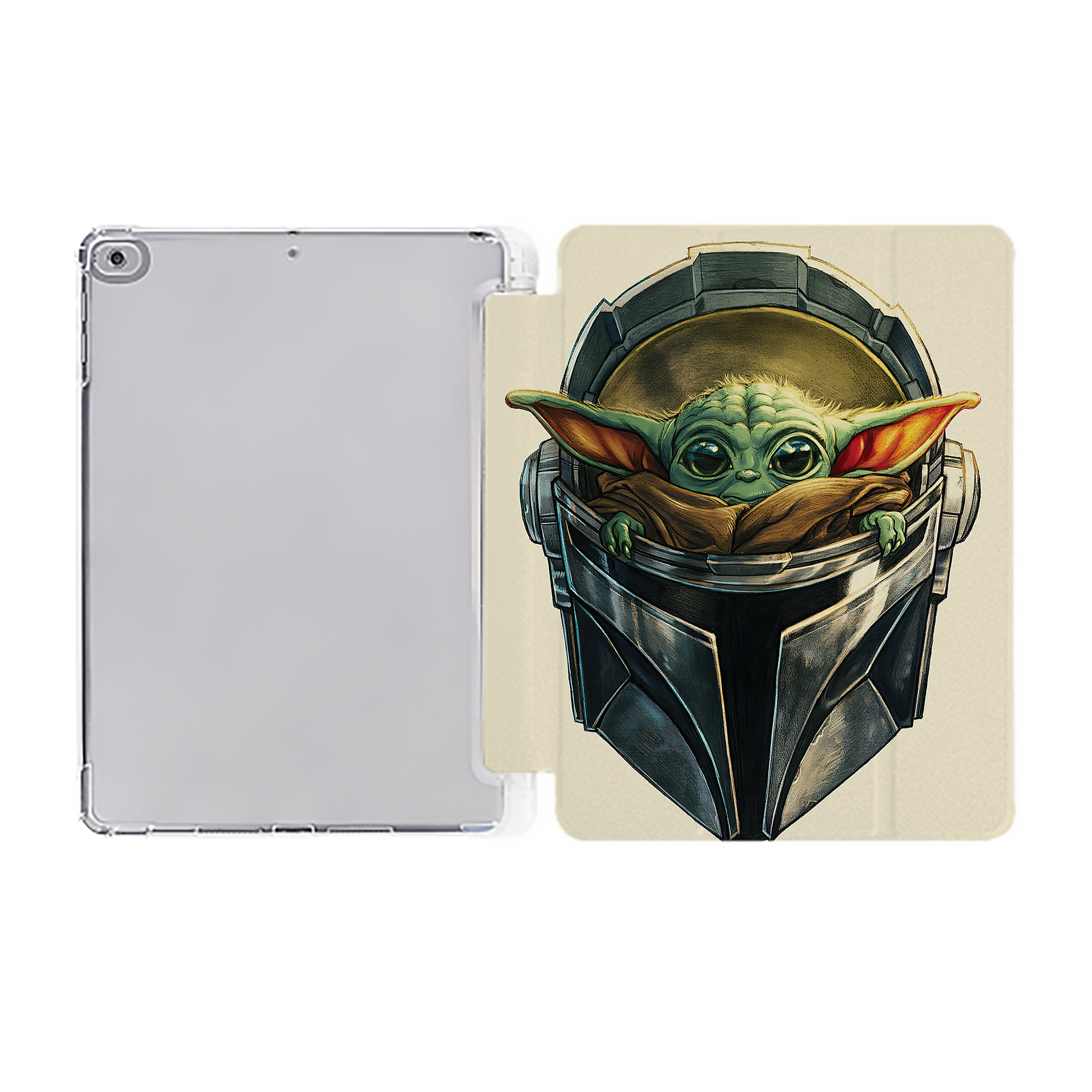 （画像用） スター・ウォーズ Star Wars IPad ケース ペン収納付き 三つ折りスタンド PUレザー×シリコン 対応機種9.5/10.5/10.9インチ